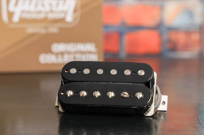 Gibson 70's Tribute Neck Pickup BLACK - Rhythm Neck / 2 Conductor/ Potted / Alnico 5 image 1