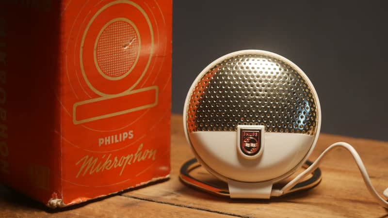 Philips EL 3750/10 vintage dynamic microphone image 1