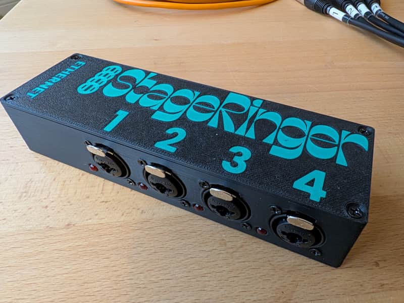 4 Port Ethernet Stage Box with Phantom Power Indicators image 1