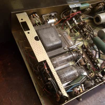 Viking RP-61 (VU) Rackmount Tube record/playback amplifier VU meter 1950s - Hammered grey metallic paint image 15