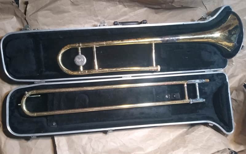 Bach TB300 Tenor Trombone, USA, Good Condition, with case image 1