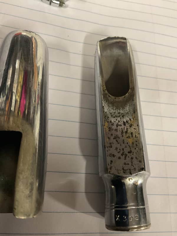 Bob Dukoff  VERY RARE  5 Tenor Saxophone Mouthpiece  Vintage 1949 - Silverite/W/ Cap & Ligature image 1