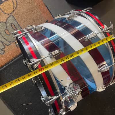 Ludwig Vistalite B/O RWB Bicentennial 22 in Bass Drum image 18