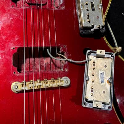 Gibson ES-355TDC "Mono" 1967 - ultra rare 1 of a kind in Sparkling Burgundy w/Mono Electronics. image 14