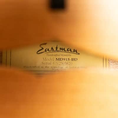 Eastman MD915-BD F-Style Mandolin - Blonde with Hardshell Case image 15