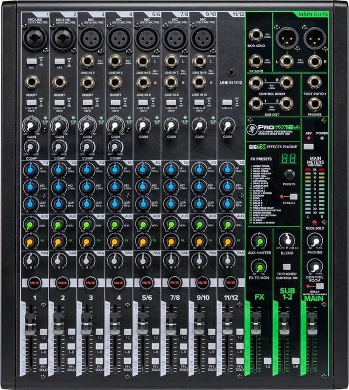 Mackie ProFX12v3 12 Channel Professional Effects Mixer with USB image 1