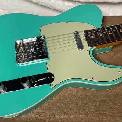 NEW! Fender Custom Shop Flamethrower Telecaster Custom - NOS - Modern Specs - Texas Special Pick-Ups - AAAA Flamed Neck -Seafoam Green - Authorized Dealer - 8lbs - G07232 image 4