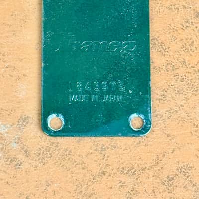 1980's Ibanez RB-850 Roadstar II Bass Guitar Neck Plate Black w/Screws Vintage image 3