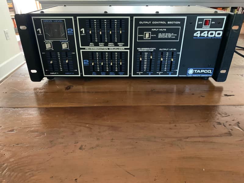 TAPCO 4400 Stereo Spring Reverb 1970's - black image 1
