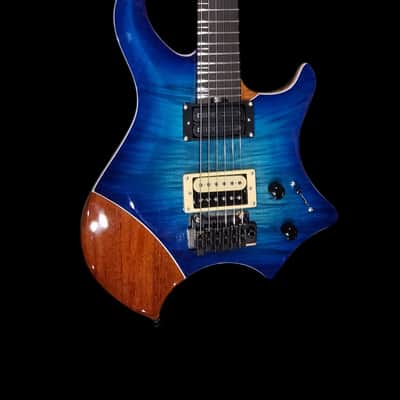 Urban Custom Guitars Modern Electric Guitar - Flamed Blue image 2