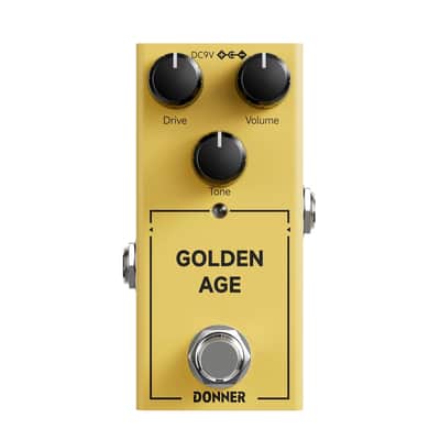 New Donner Overdrive Guitar Pedal Golden Age 80s Blues Rock image 1