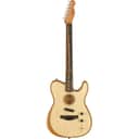 Fender American Acoustasonic Telecaster Acoustic Electric Guitar, with 2-Year Warranty, Natural, Ebony Fingerboard, with Gig Bag