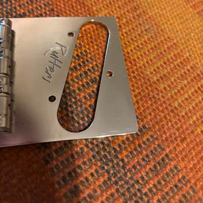 Rutters Modern Telecaster bridge with Gotoh titanium in-tune saddles - Chrome image 2