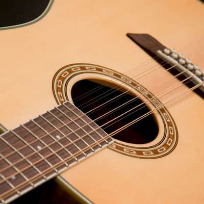 Washburn WD7S Dreadnought Acoustic Guitar Natural image 3