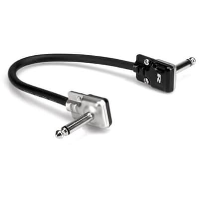 Hosa HGFP-001.5 Pro Series Flat Right-Angle Guitar Patch Cable - 18"