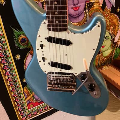 Fender/Warmoth Jag-Stang (w/ Contours) - Teal Green Metallic RELIC by Copacetic Customs image 10