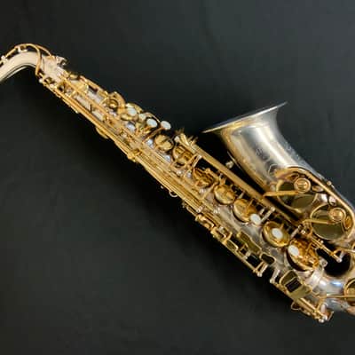Jupiter JAS-869 Alto Saxophone Silver-plated w/ Gold Lacquer Keys