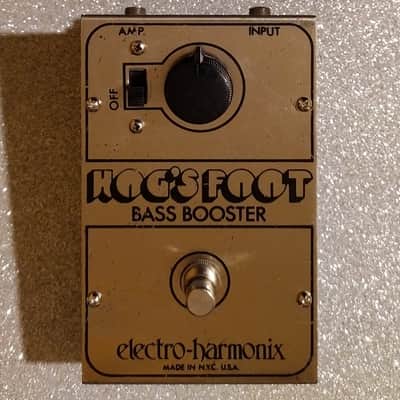 Electro-Harmonix Hog's Foot Bass Booster 1977 - rare black logo image 1