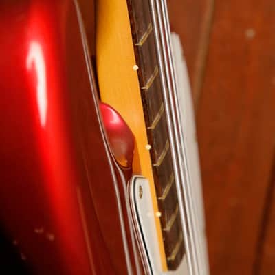 Fender Japan JB-62 Jazz Bass Reissue Candy Apple Red 1990 Pre-Owned image 12
