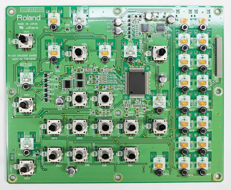 Roland M-400 V-Mixer Encoder Board image 1