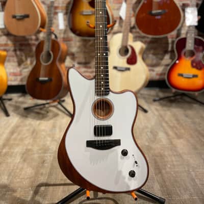 Fender Acoustasonic Jazzmaster White image 3