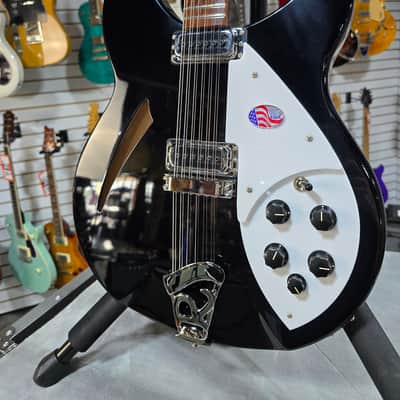 NEW 2024 Rickenbacker 330/12 Semi-Hollow Electric - Jetglo w/OHSC #744 image 3