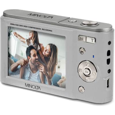 Mint Minolta MND20 44MP Digital Camera – 2.7K Ultra HD Video, 16X Digital Zoom, Anti-Shake Stabilization, Time Lapse, Face Detection, 2.9-inch LCD Display – Lightweight Compact Camera (Silver) image 6