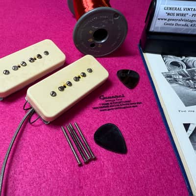 General Vintage Tone NOS Wire Ltd. "Mis 50's LTD" P90 Soapbar Pickup Set – CAB Cream Covers image 12