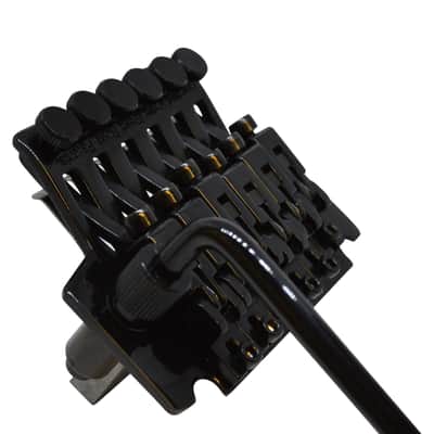 Floyd Rose Licensed Low-Pro Double Locking Tremolo Electric Guitar Bridge Black image 3