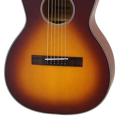 Aria Vintage 100 series 6 String Parlour Acoustic Guitar Matte Tobacco Burst (ARIA-131-MTTS) image 1