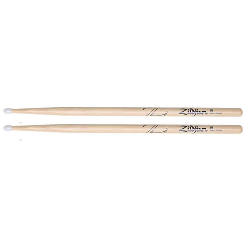 Zildjian 5BN Hickory Drum Stick - Nylon Tip image 1