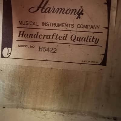 Harmony H5422 1970s Vintage Parlor Acoustic Guitar image 3