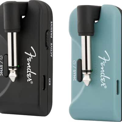 Fender Telepath Wireless System Mystic Ice Blue and Black image 1