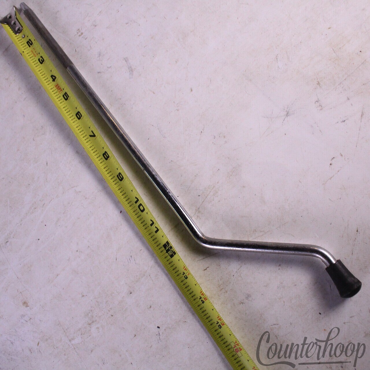 Ludwig Floor Tom Drum Leg 3/8" 9.5mm 17"Vintage 60s USA Chrome Straight-Knurling — main photograph