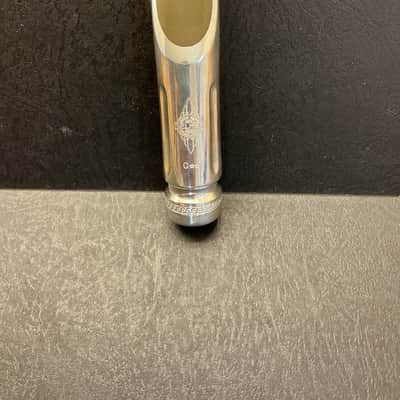 (- VINTAGE -) SELMER Short-Shank Scroll Metal C** Bb Tenor Saxophone Mouthpiece - Silver Plate image 1