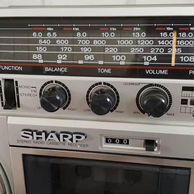 SHARP GF-5757 Rare Vintage Serviced Japan Cassette Deck Boombox Warranty image 4