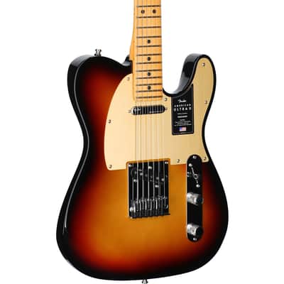 Fender American Ultra II Telecaster Electric Guitar, Maple Fingerboard (with Case), Ultraburst image 1