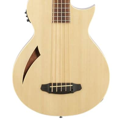 ESP LTD TL-5 Thinline 5-String Acoustic Electric Bass Guitar Natural image 3