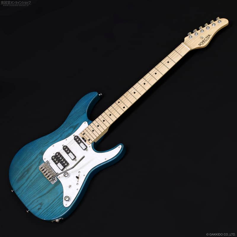 Schecter BH-1-STD-24 Ash, Indigo Light Blue, Made in Japan | Reverb