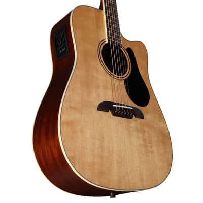 Alvarez AD60CE - Dreadnought Acoustic / Electric Guitar in Natural Finish image 3