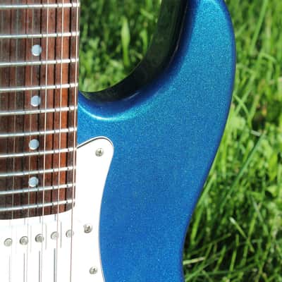 Aria Left Handed STG 2000s - Royal Blue Sparkle image 18