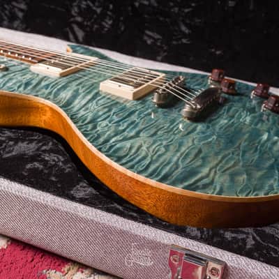 Patrick James Eggle Macon Single Cut - Island Blue Burst #30370 Second Hand image 10