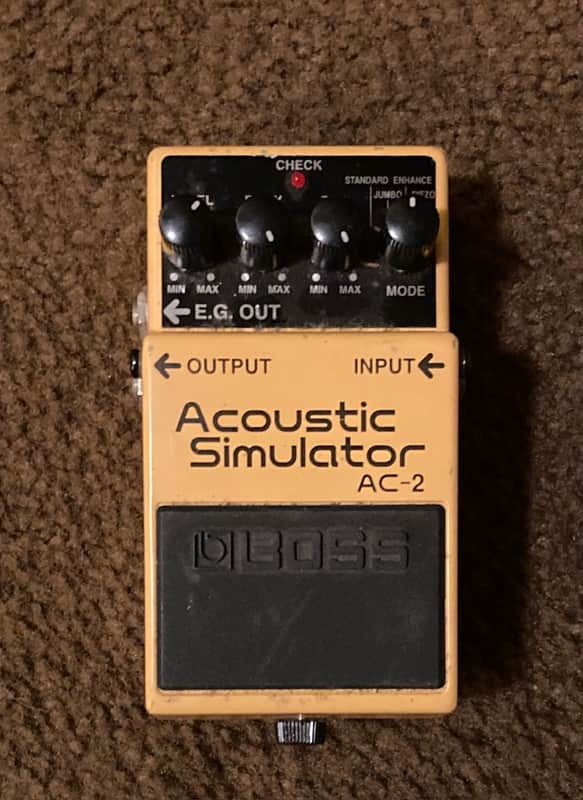 Boss AC-2 Acoustic Simulator (Silver Label) 1997 - 2006 - Yellow image 1