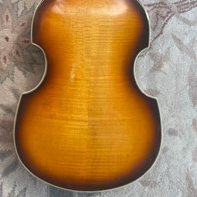 Klira Hofner-esque 1960s Hollowbody Violin Shape image 7