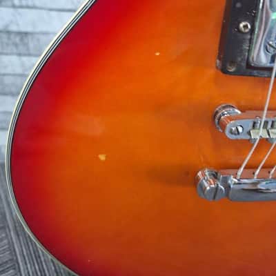 Harmony H-90 1970's Les Paul lawsuit era - Red Cherry Burst image 5