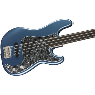 Fender Tony Franklin Fretless Precision Bass EB Lake Placid Blue - 4-String Electric Bass image 3