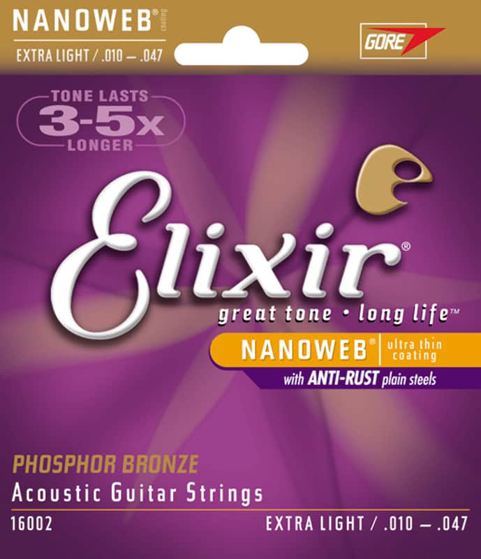 Elixir Phosphor Bronze Nanoweb 10-47 image 1
