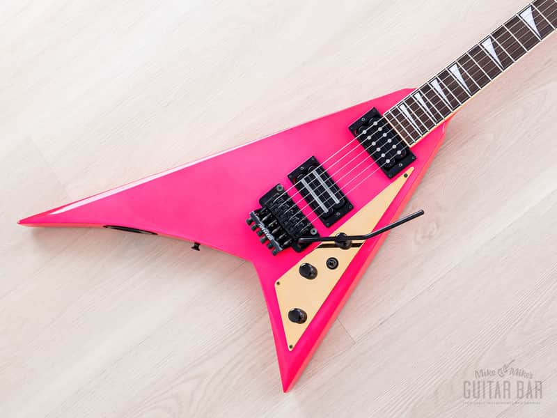 1991 Fernandes JS Limited Edition Randy Rhoads V Hot Pink Metalflake w/ Floyd Rose, Japan