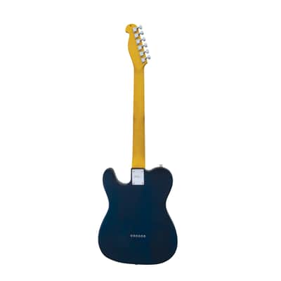 CNZ Audio TL Electric Guitar - Maple Fingerboard & Neck, Transparent Midnight Blue image 2