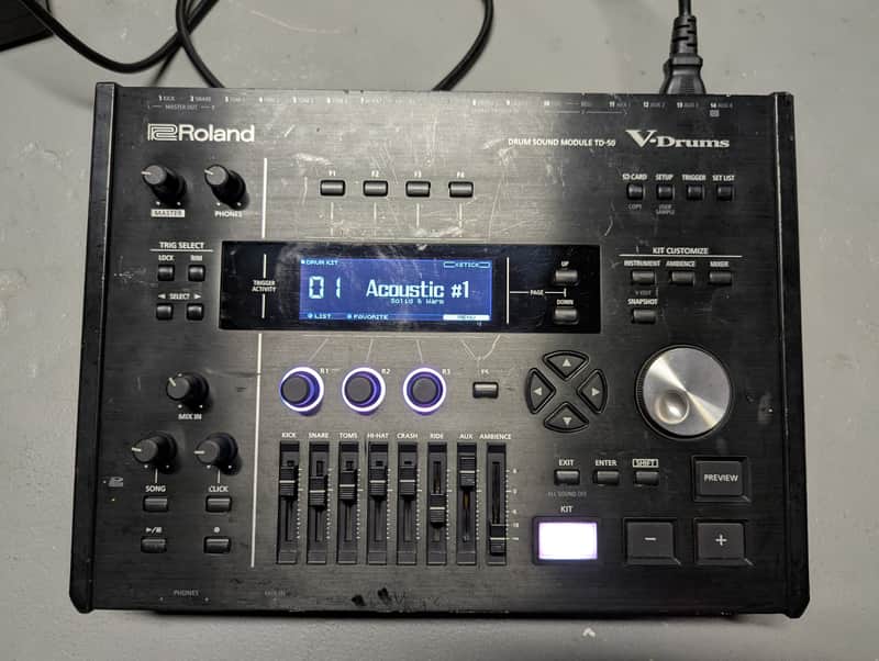 Immagine Roland TD-50X V-Drums Sound Module w/ Custom Kits - 1